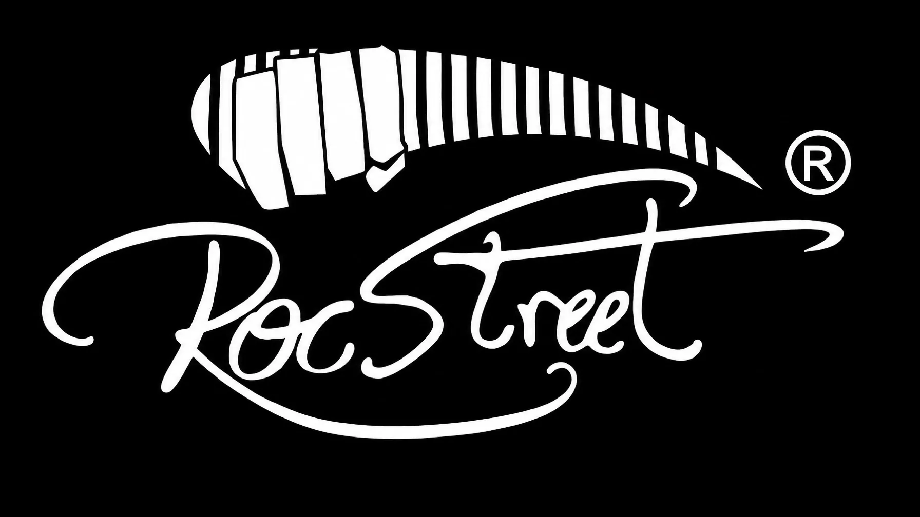 Roc Street full white logo